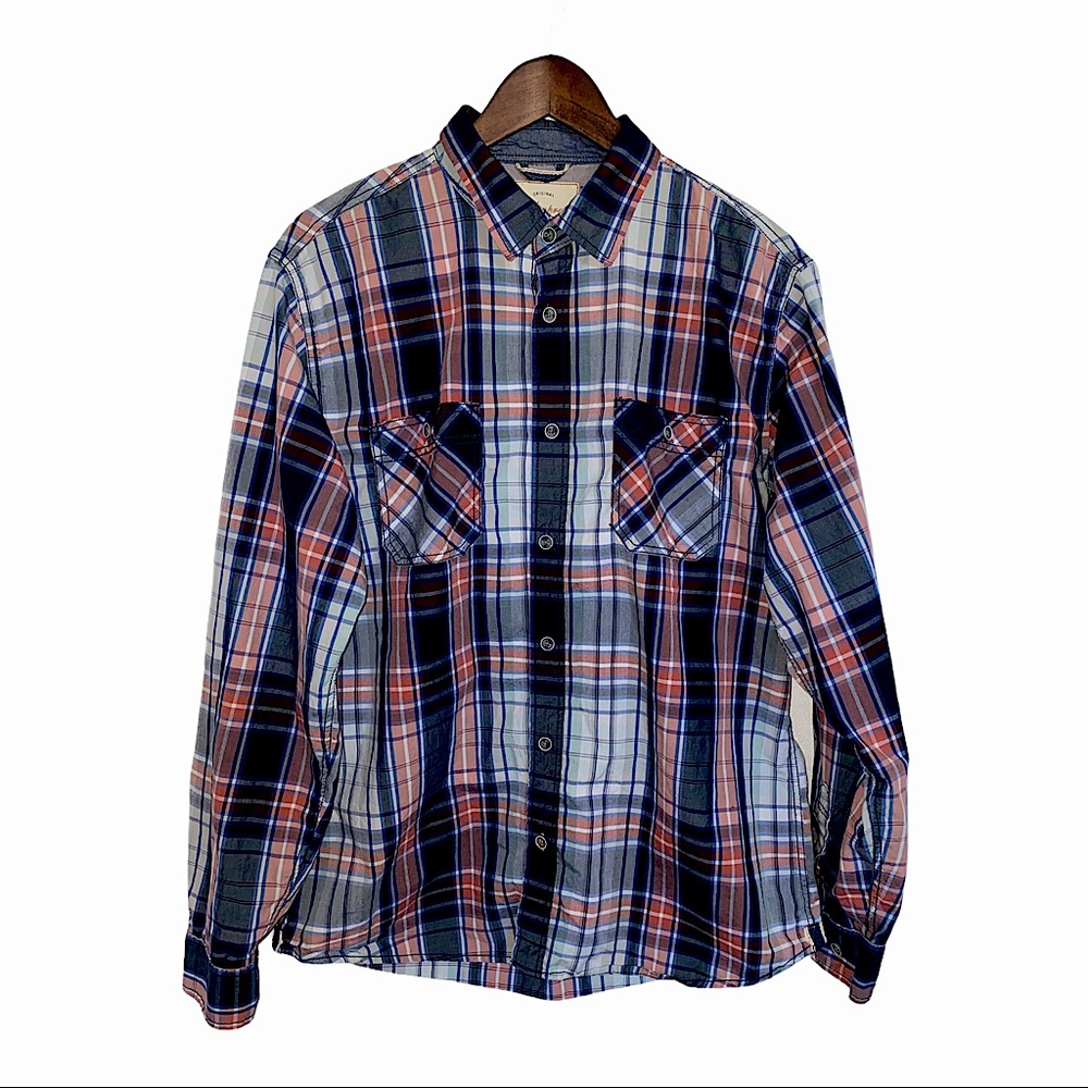 VTG Weatherproof Plaid Button Up Long Sleeve.